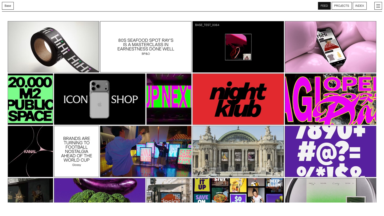 Base Design homepage screenshot