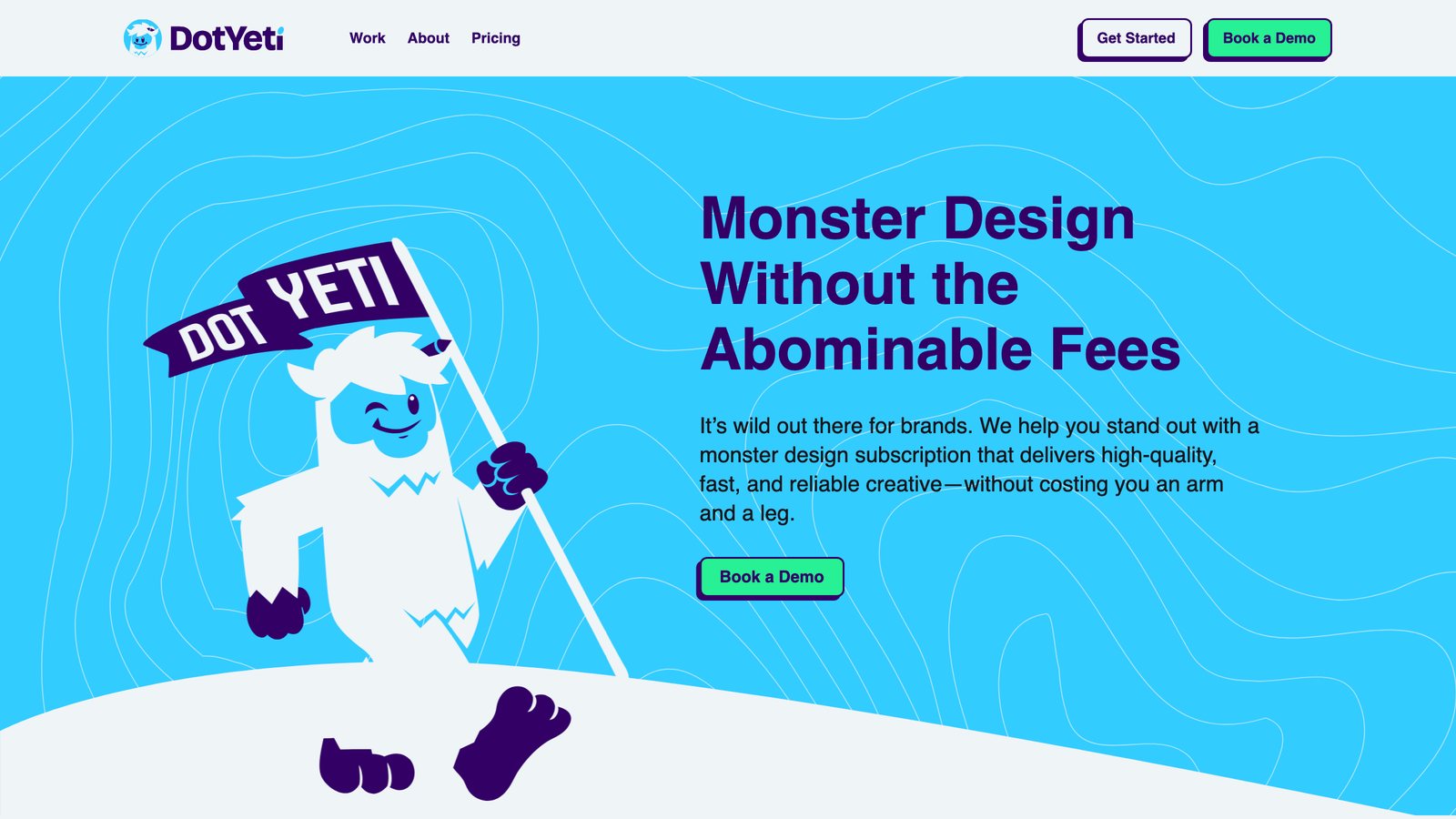 DotYeti homepage screenshot