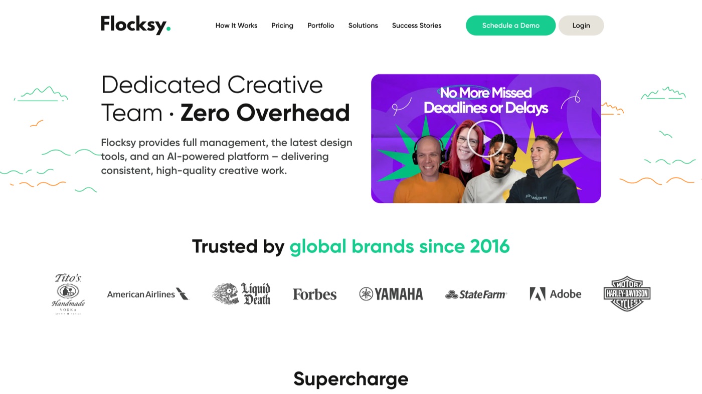 Flocksy homepage screenshot