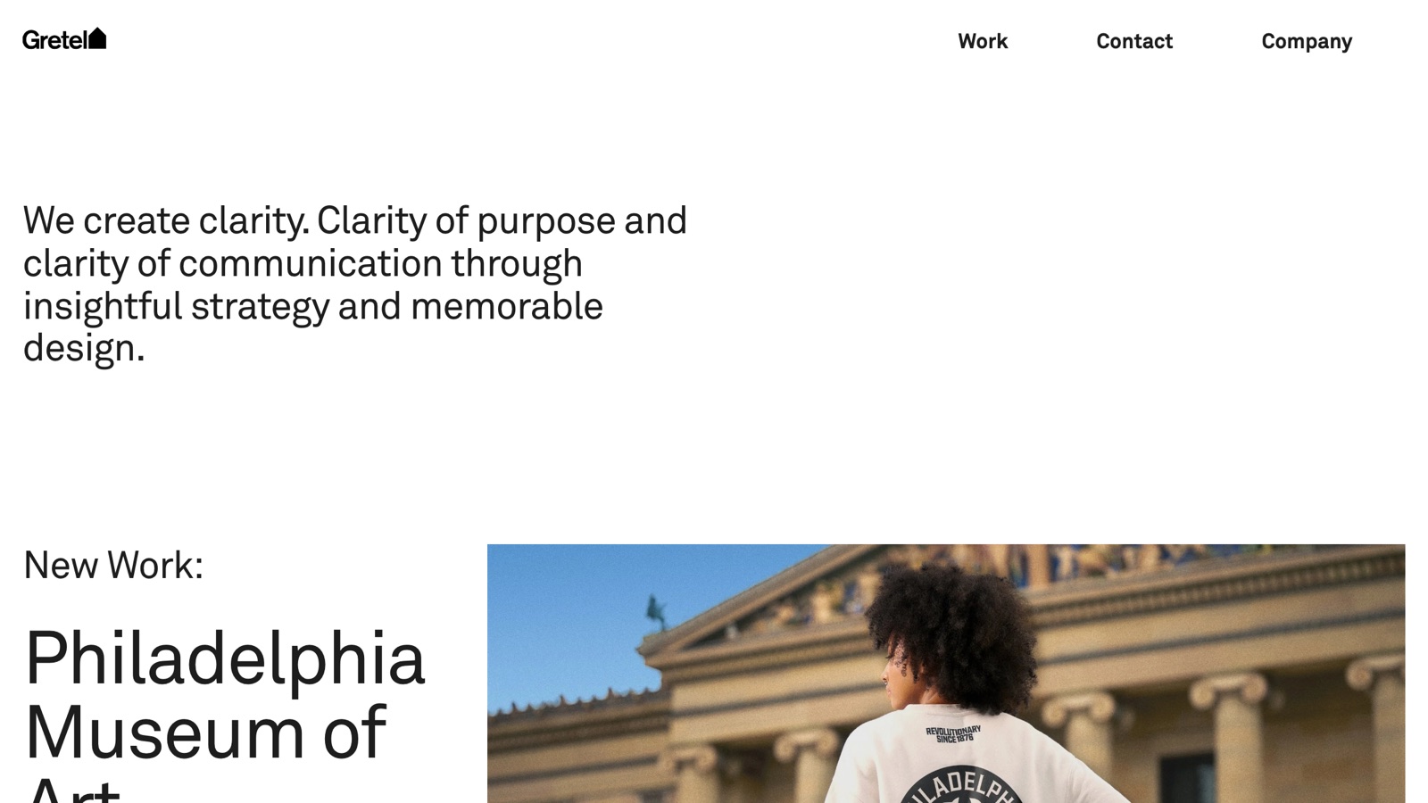 Gretel homepage screenshot