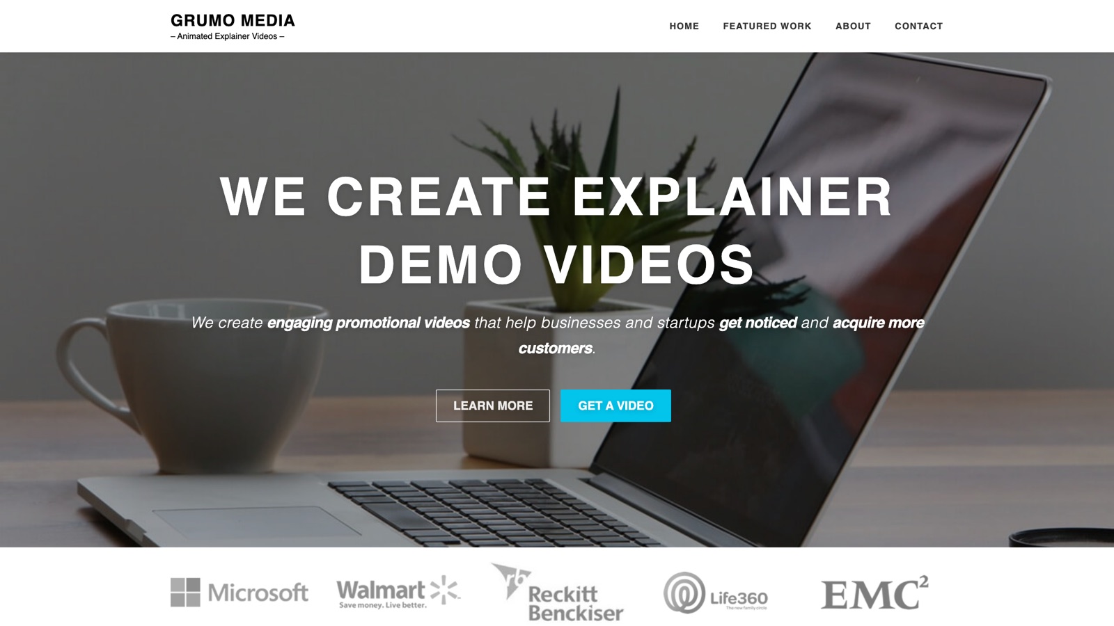 Grumo Media homepage