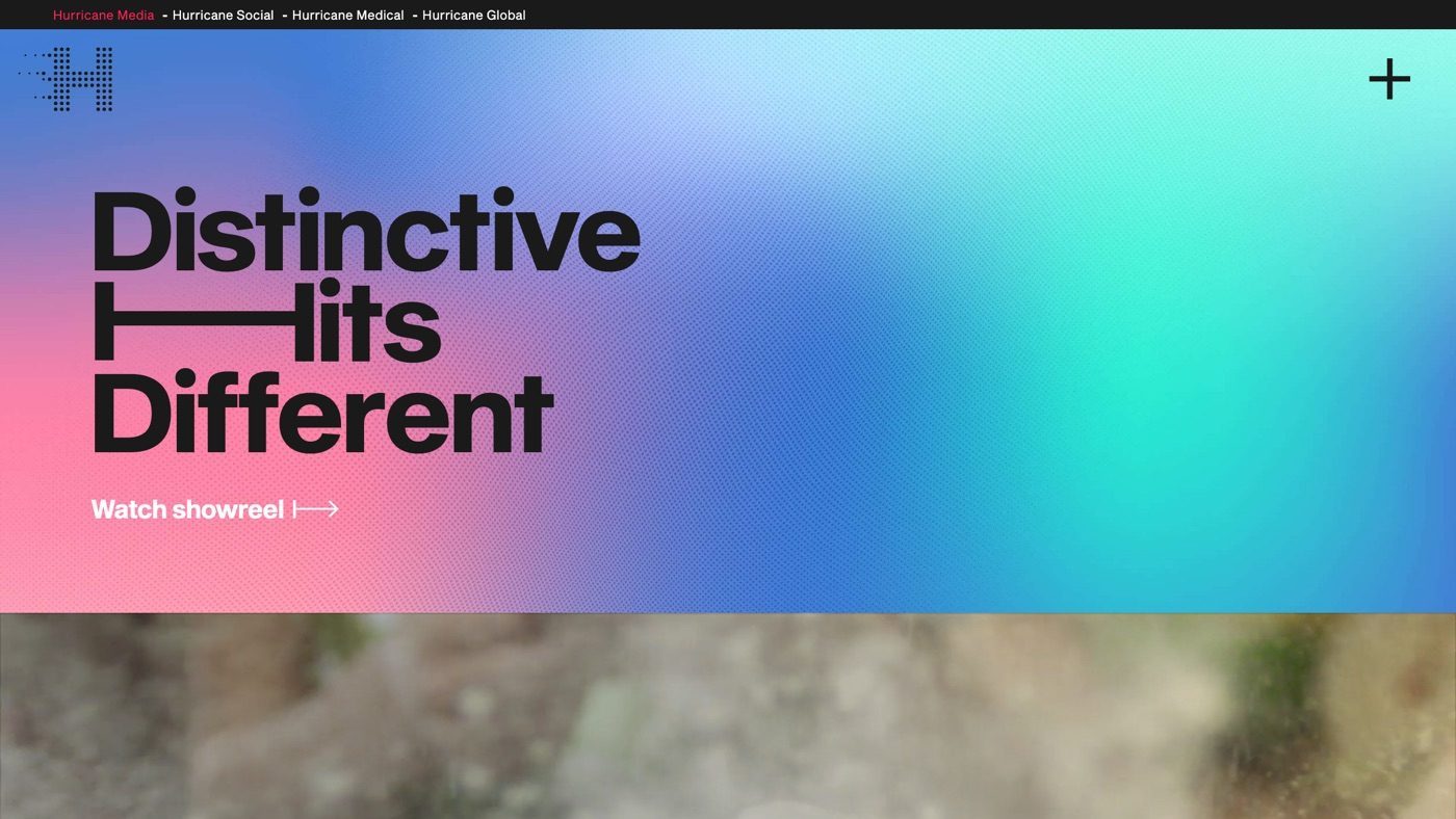Hurricane homepage screenshot