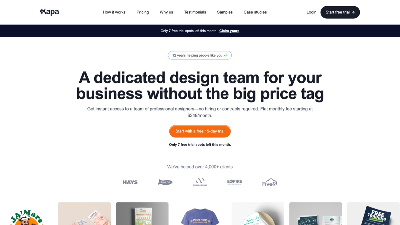 Kapa99 homepage screenshot