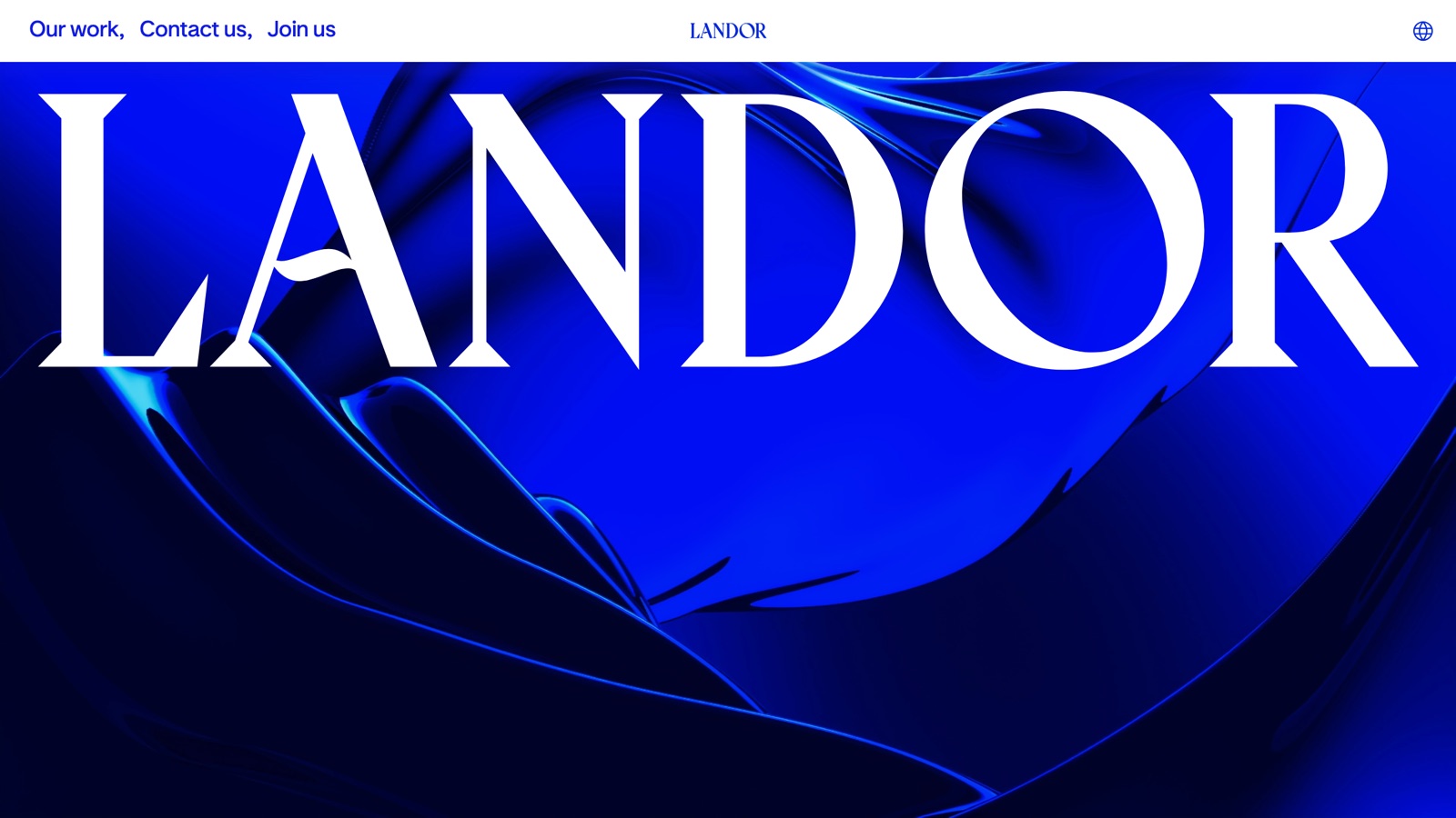 Landor homepage screenshot