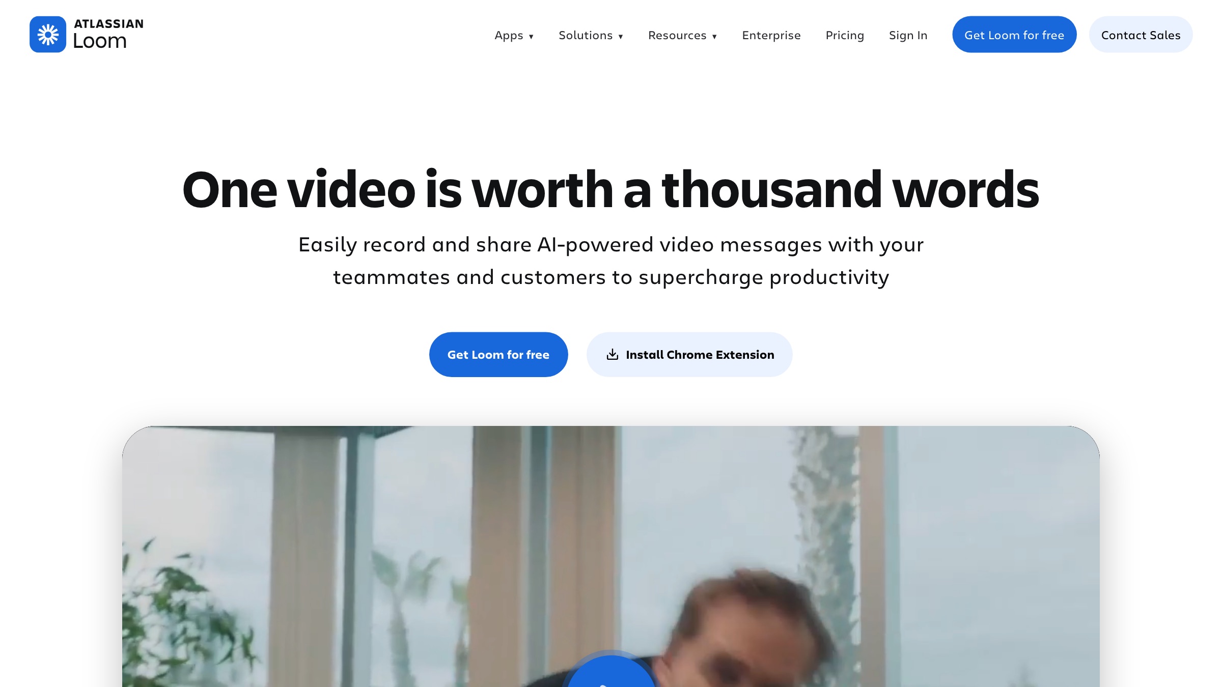 Loom homepage