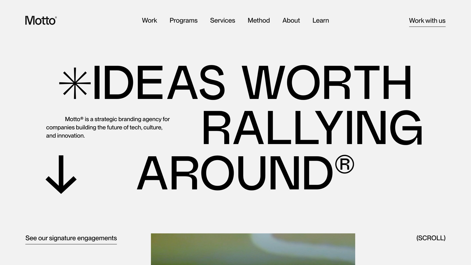Motto homepage screenshot