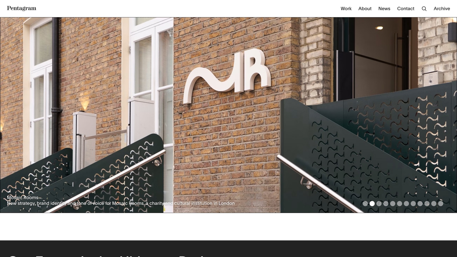 Pentagram homepage screenshot