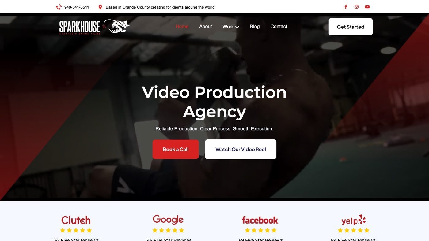 Sparkhouse homepage screenshot