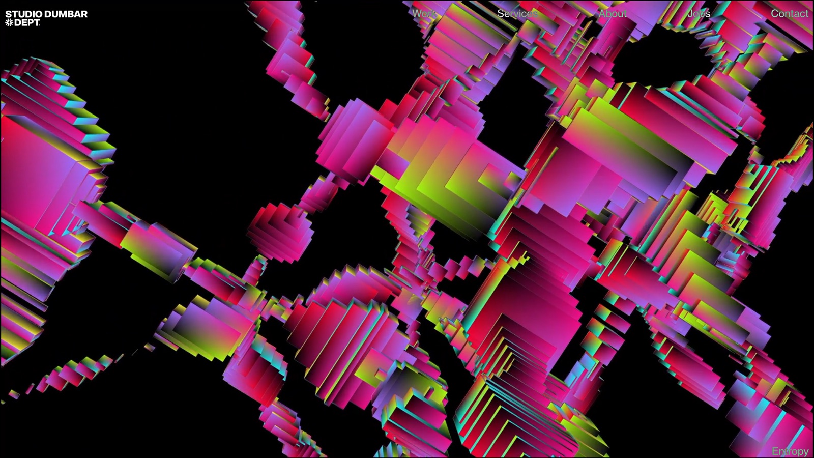 Studio Dumbar homepage screenshot