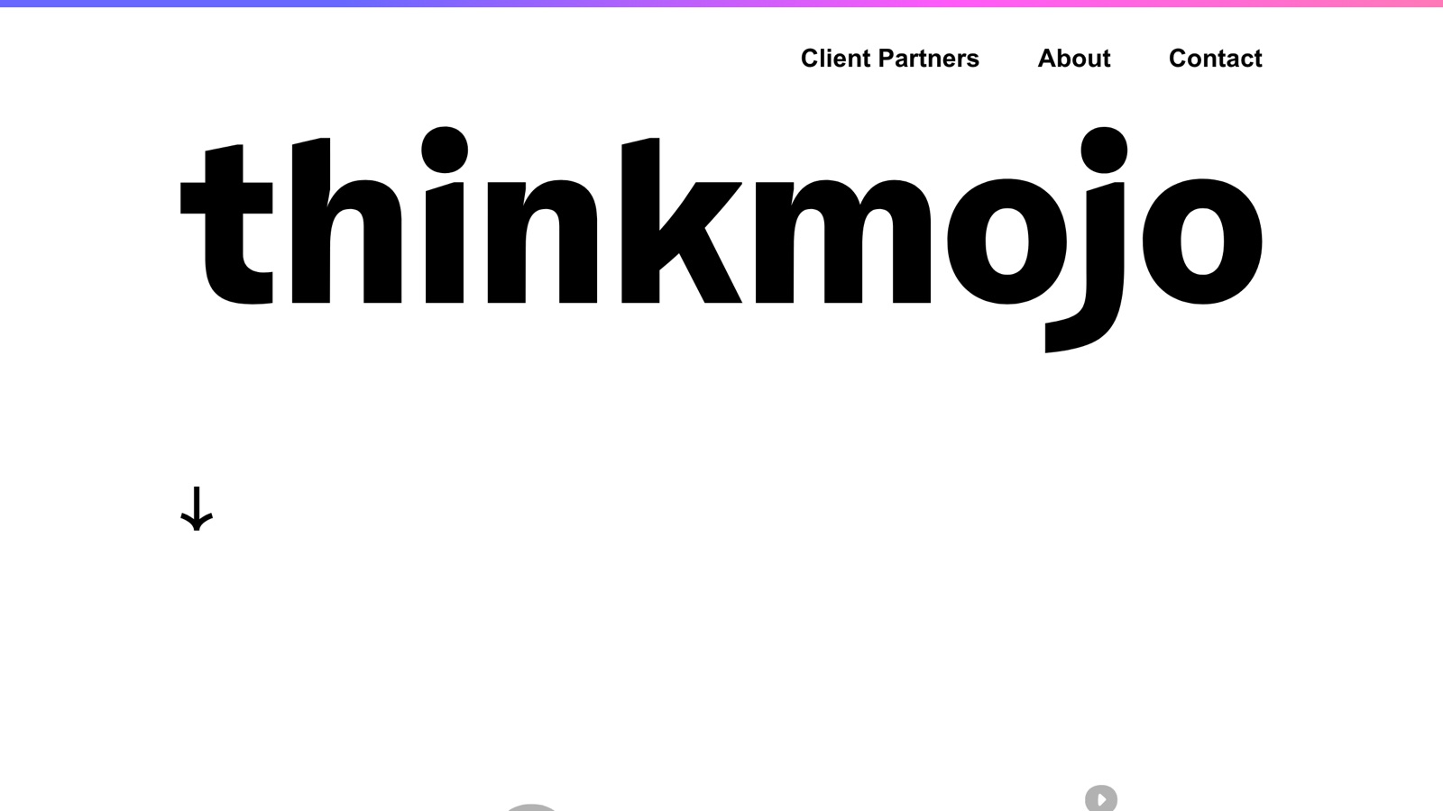 Thinkmojo homepage screenshot