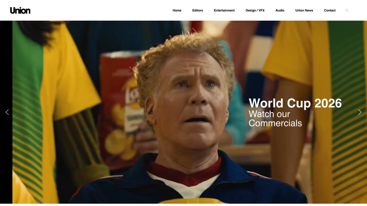 Union Editorial homepage screenshot
