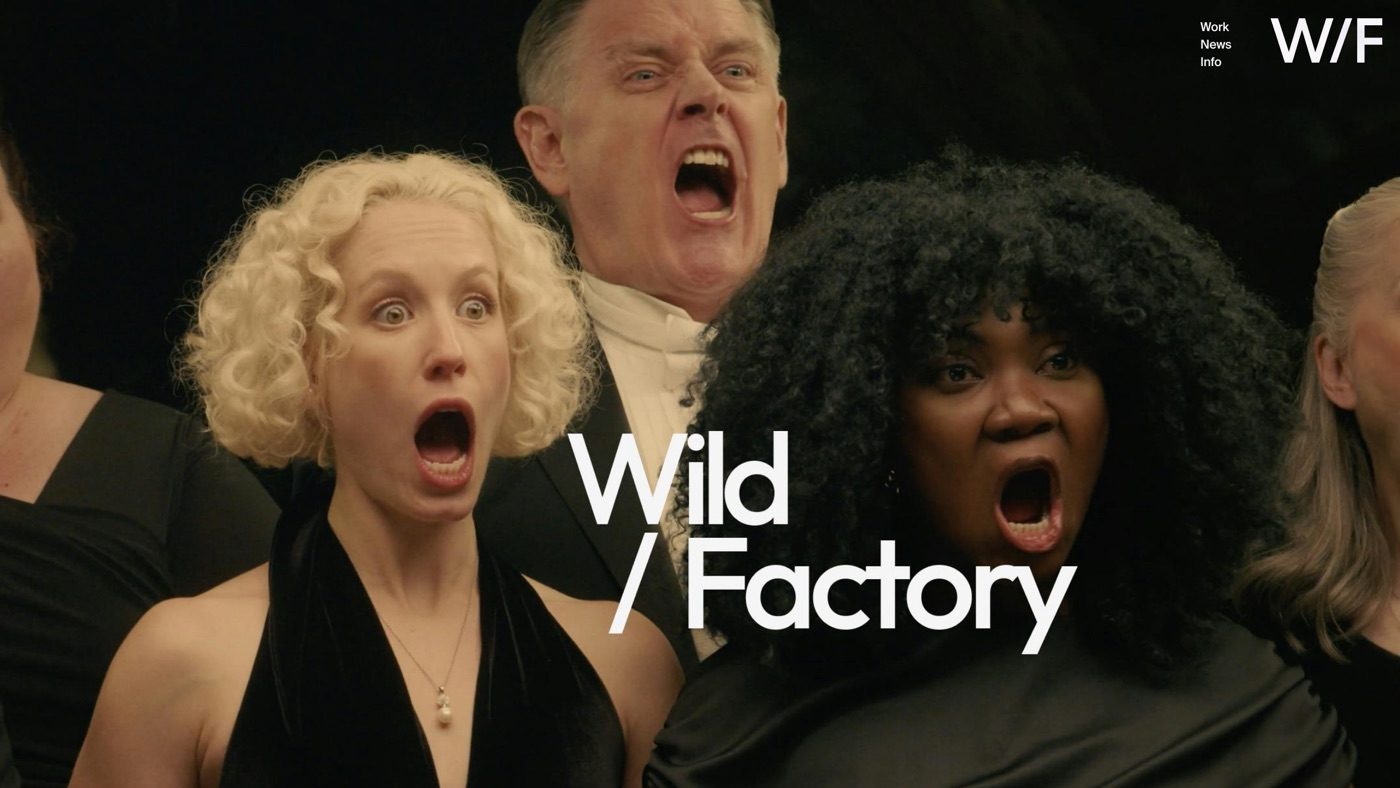 Wild Factory homepage screenshot
